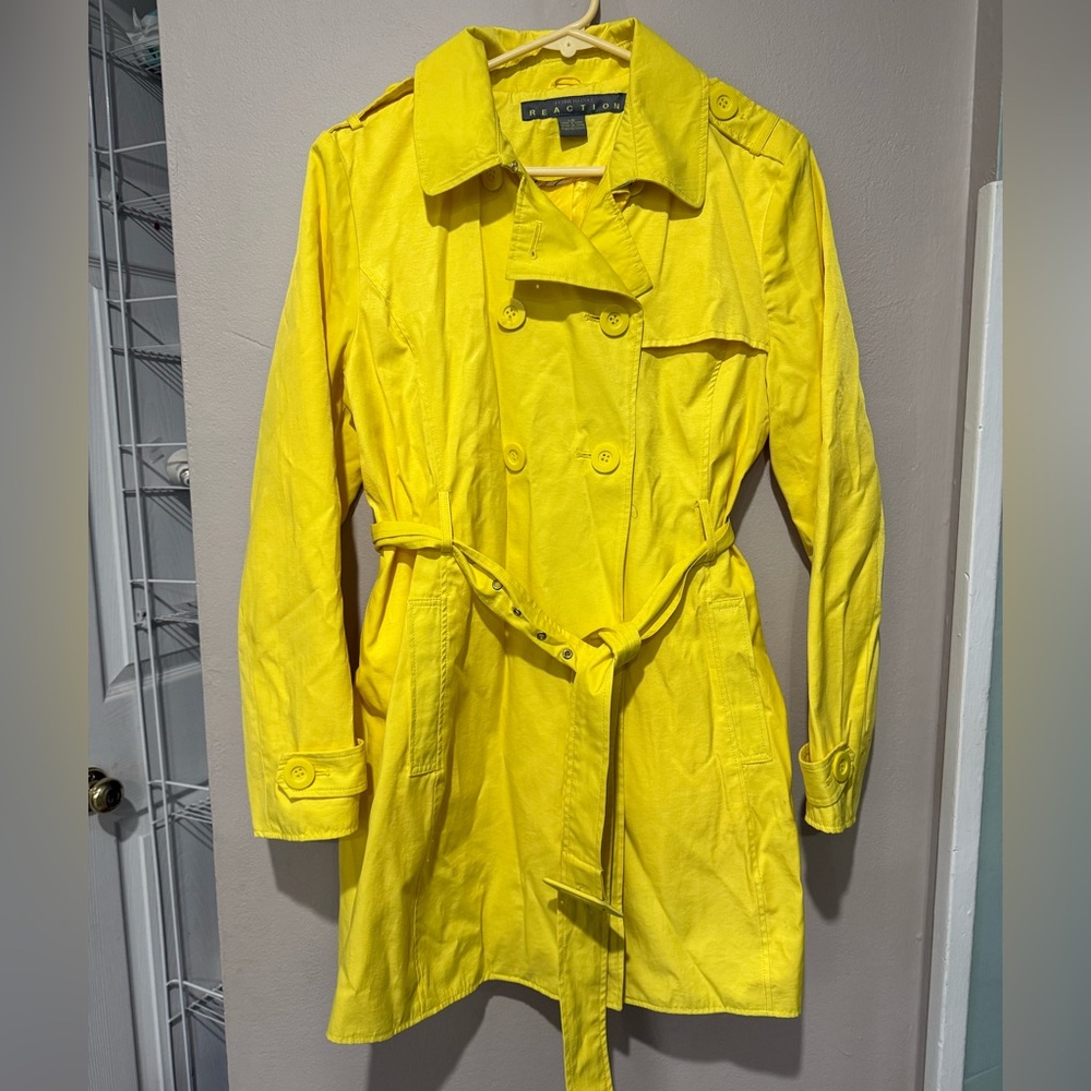 Kenneth Cole Yellow Trench Coat